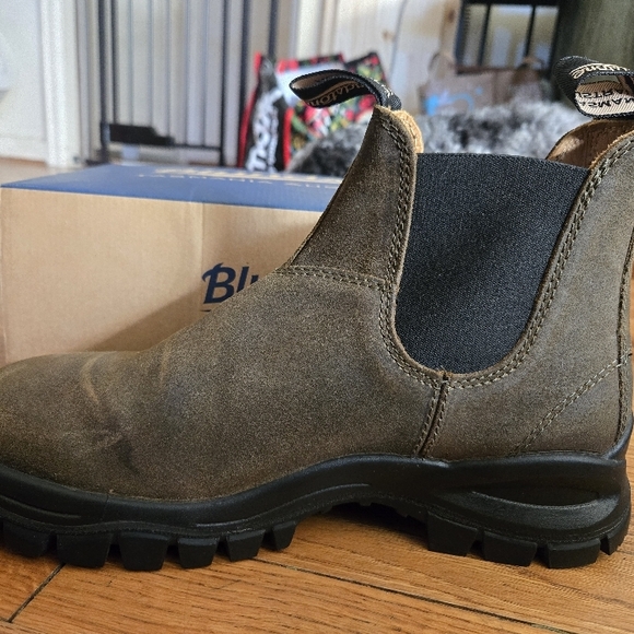 Men's Blundstone 2322 Waxed Suede Dark Olive - Picture 6 of 9